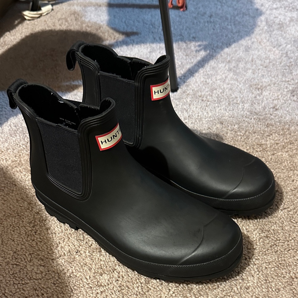 Hunter Black womens Rain Boots